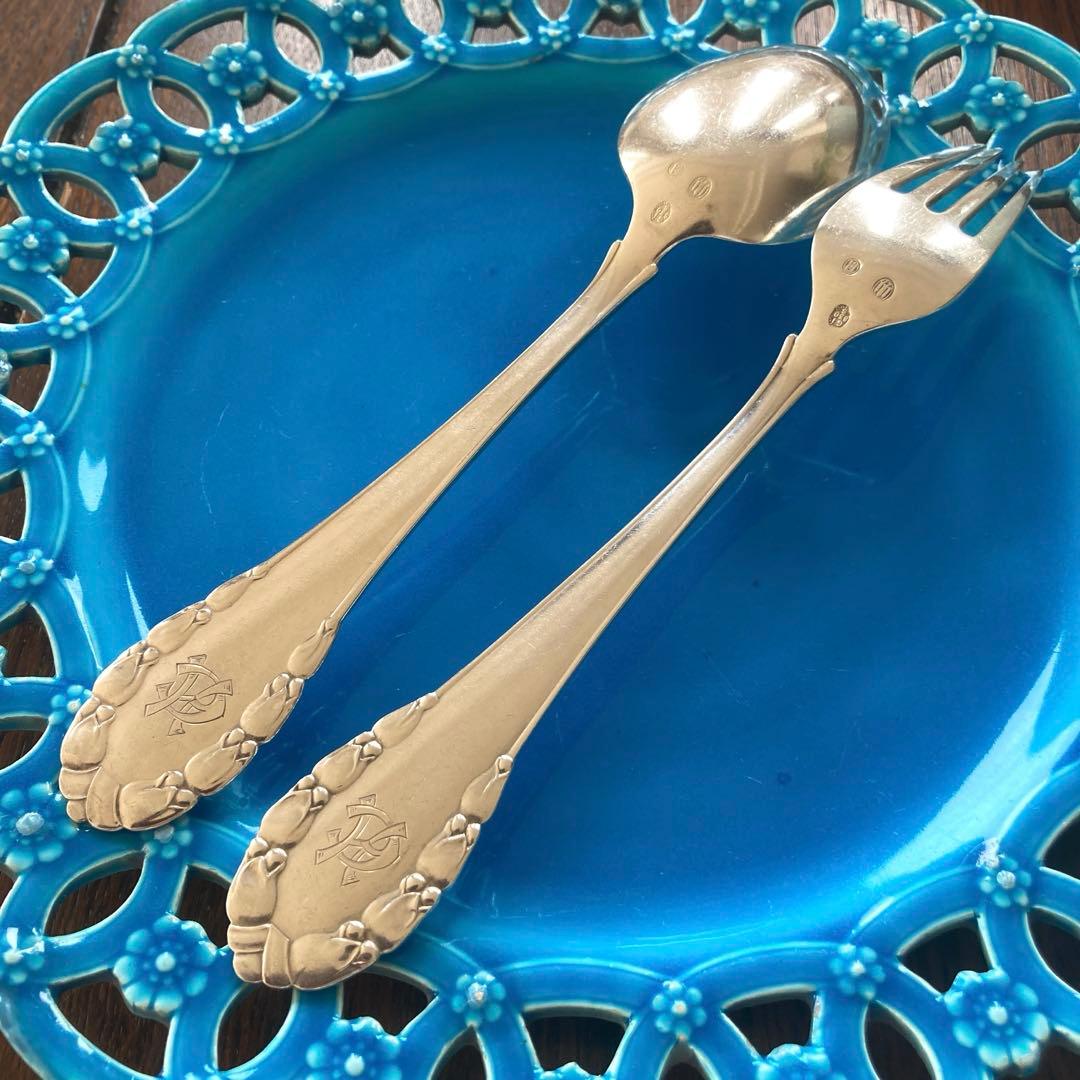 ジョージジェンセン　シルバー　スプーン&フォーク　セット