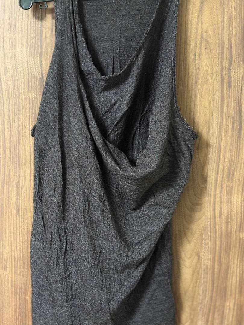JULIUS ユリウス ディストーテッドタンクトップ 1 WOOL SILK