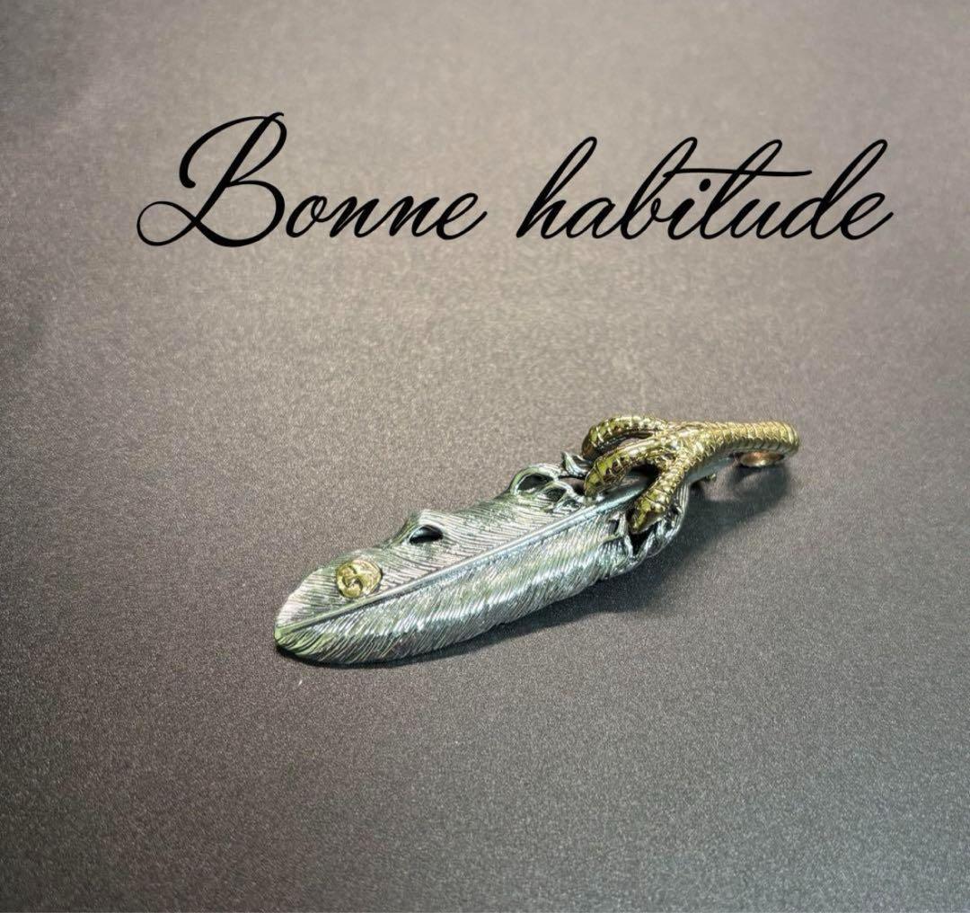 silver925 ペンダントトップ　フェザー イーグル ゴールド シルバー