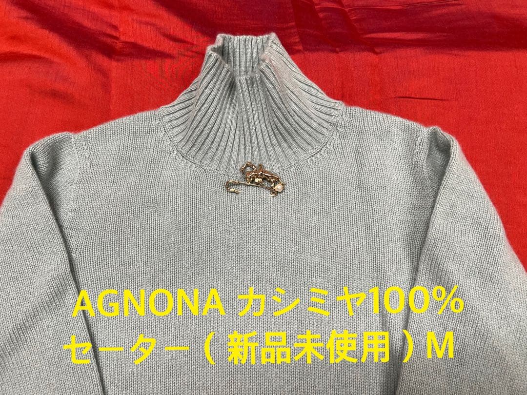 柿*種様 AGNONA アニオナ　カシミヤ100% ハイネックセーター（新品未使