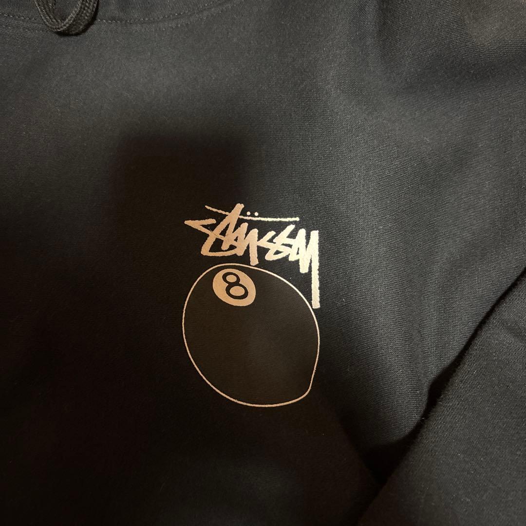 Stussy 8ボール ブラックパーカー