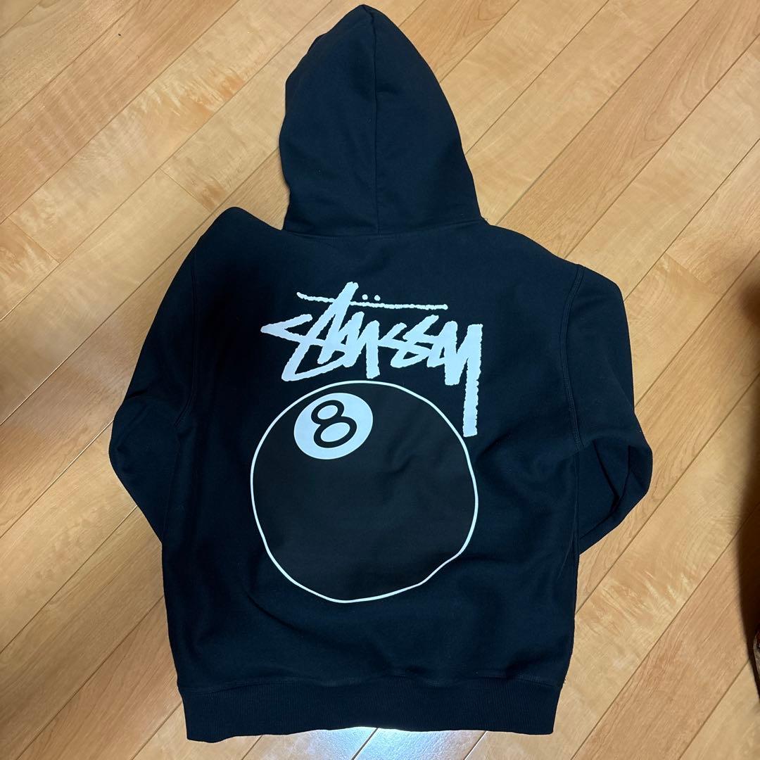 Stussy 8ボール ブラックパーカー