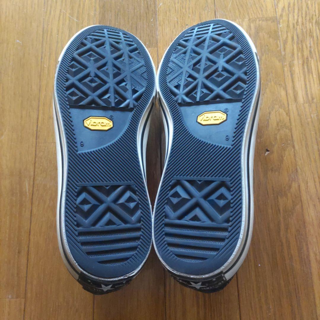 コンバース　チャックテーラー27.5スエード　黒　ビブラムソール　美品