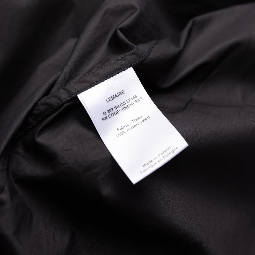 トップス LEMAIRE Cotton Chintz Stand Collar Shirt