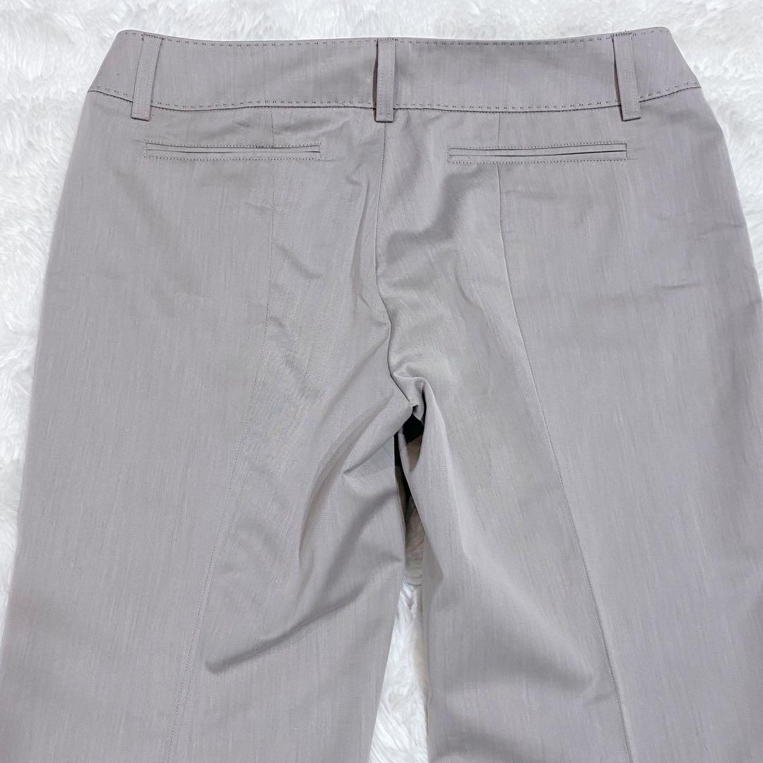 【大きいサイズ】組曲 ストレッチパンツスーツ セットアップ グレージュ