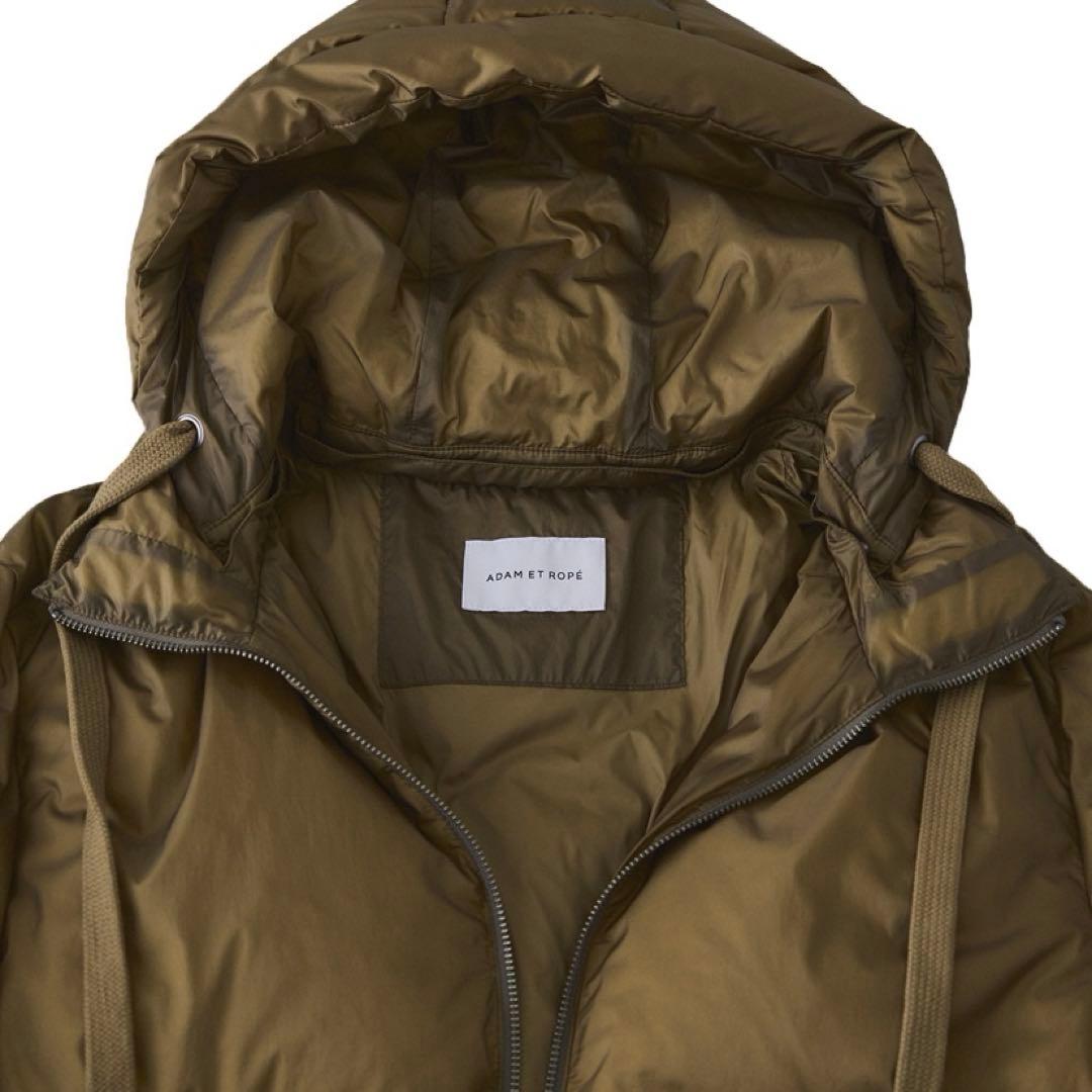 【ADAM ET ROPE'】サステナブル2WAYフーディショートダウンブラウン