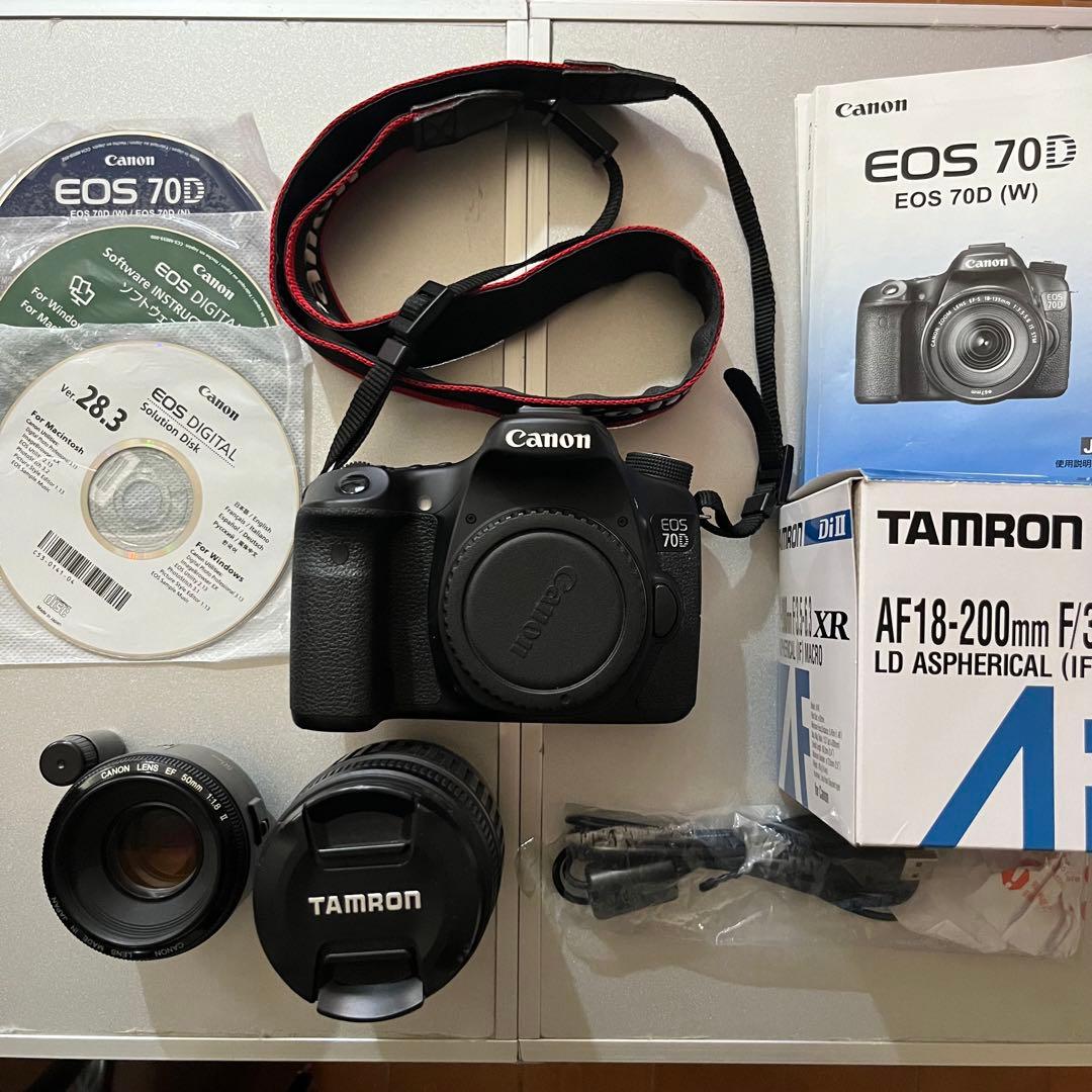 セット売り‼️ Canon EOS 70D フルセット ＋レンズ2つ キャノン