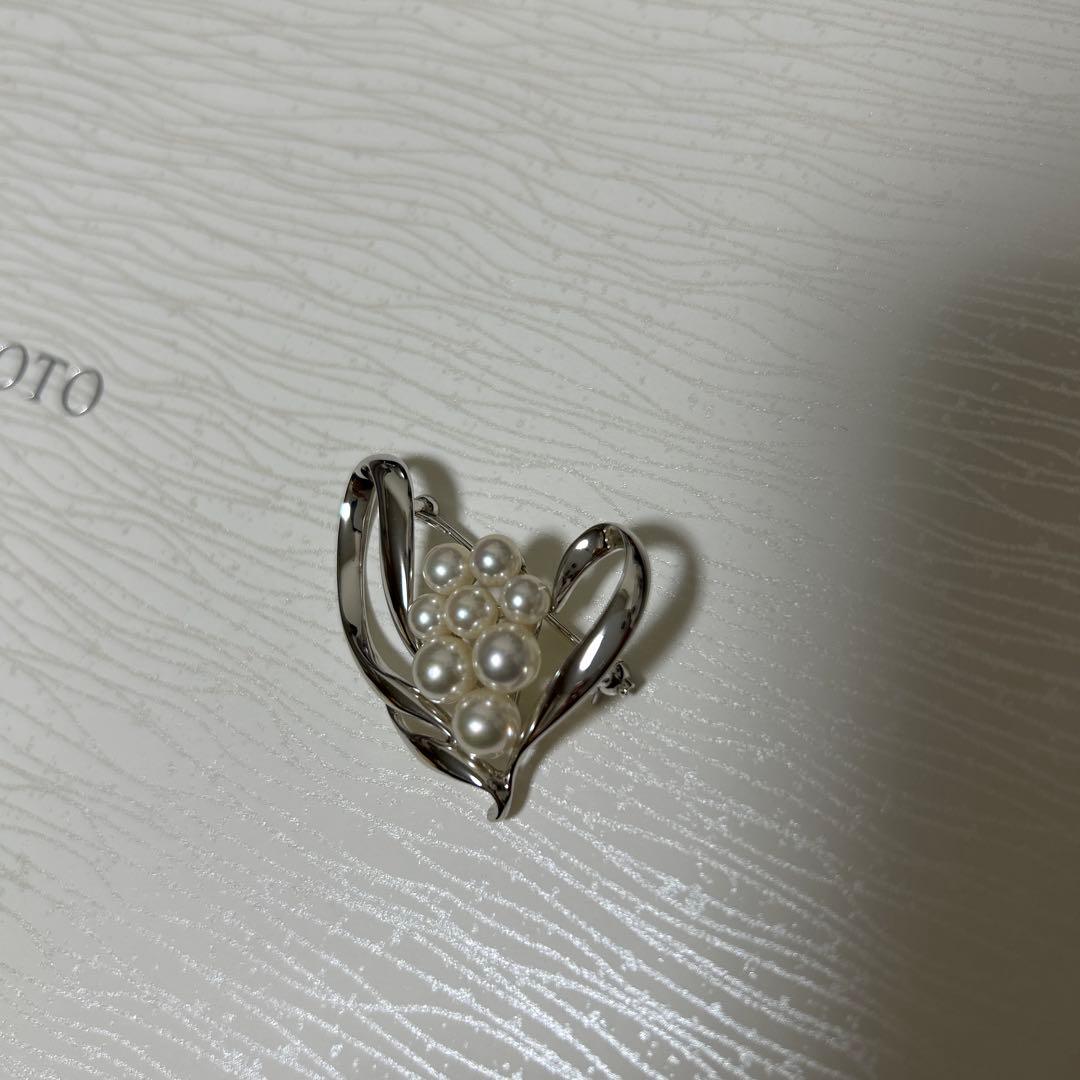 MIKIMOTO ミキモト　真珠　パール　ブローチ シルバー 8珠