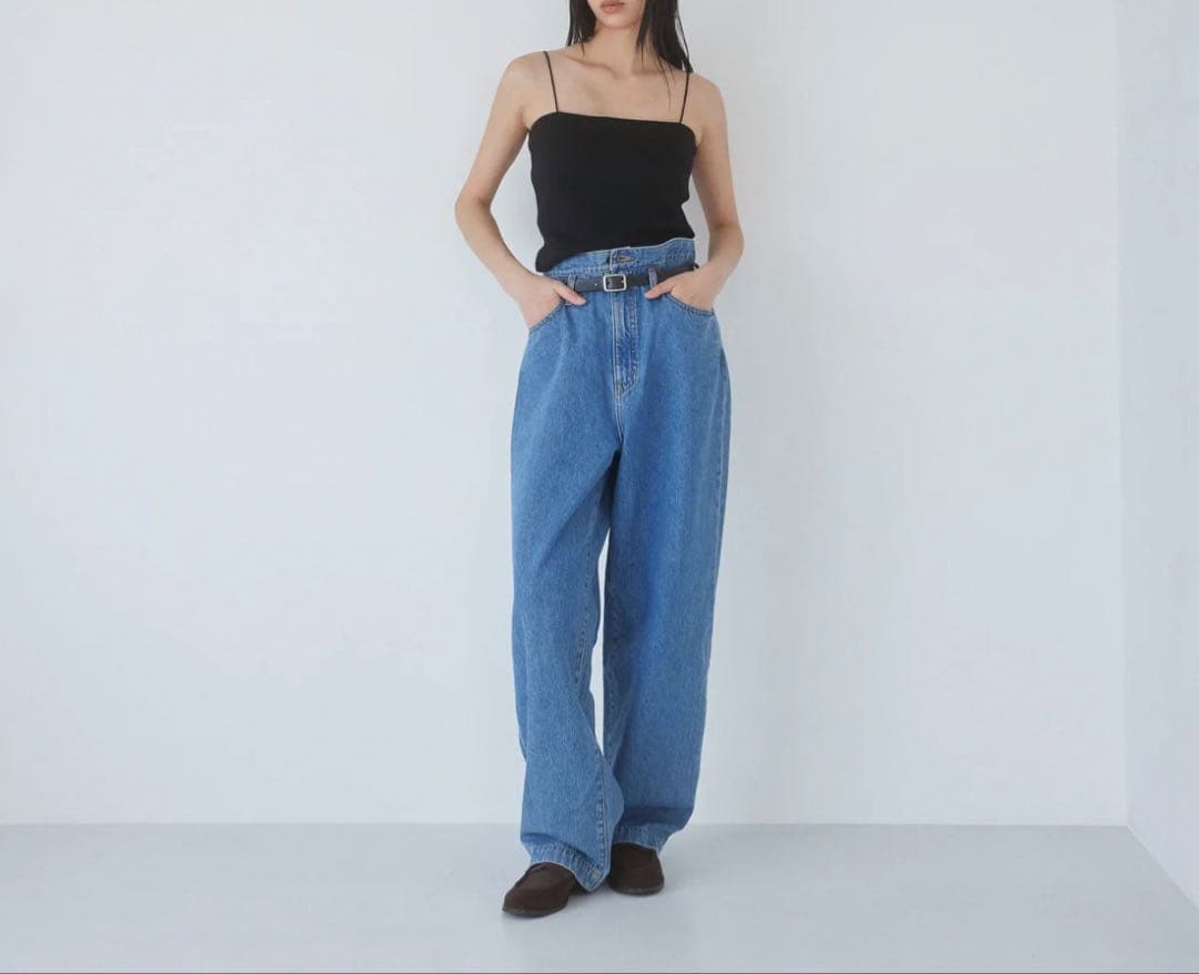 Sea Room lynn オーバーウエストワイドデニ