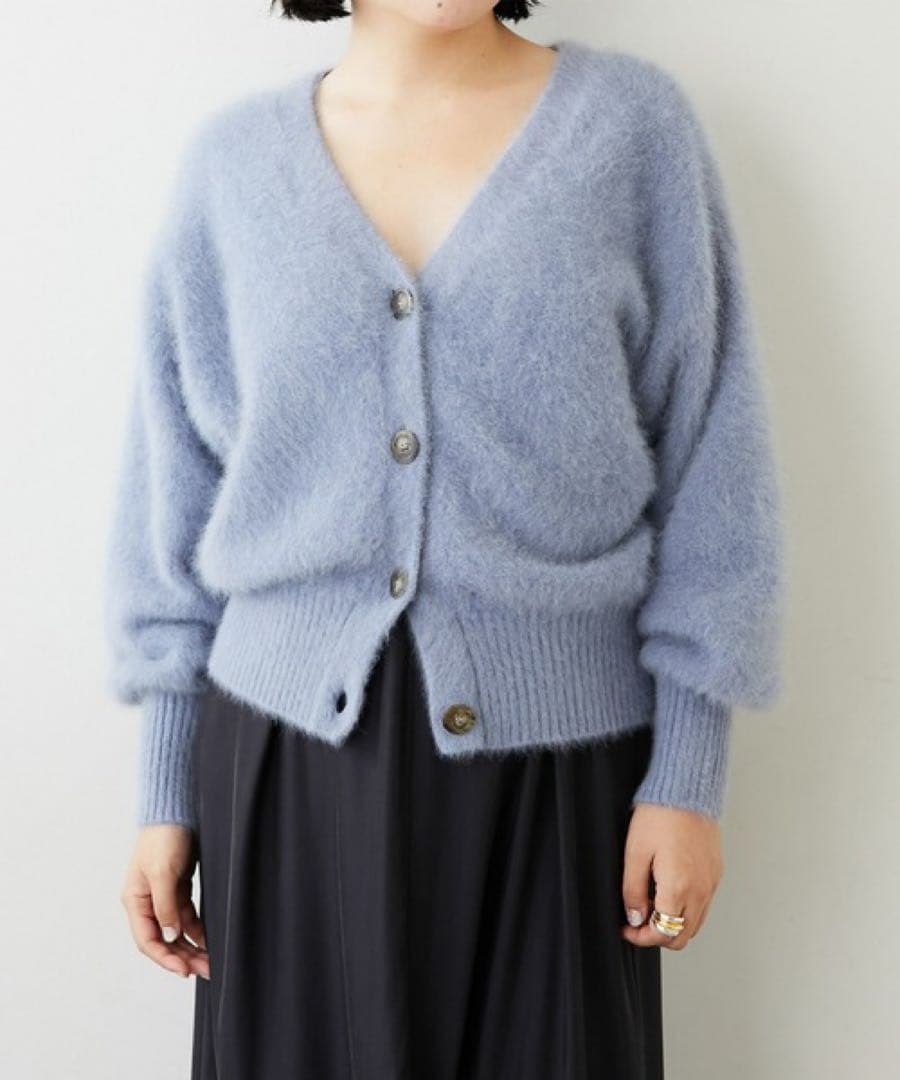 Whim Gazette カシミア混2WAYカーディガン 定価2.8万円