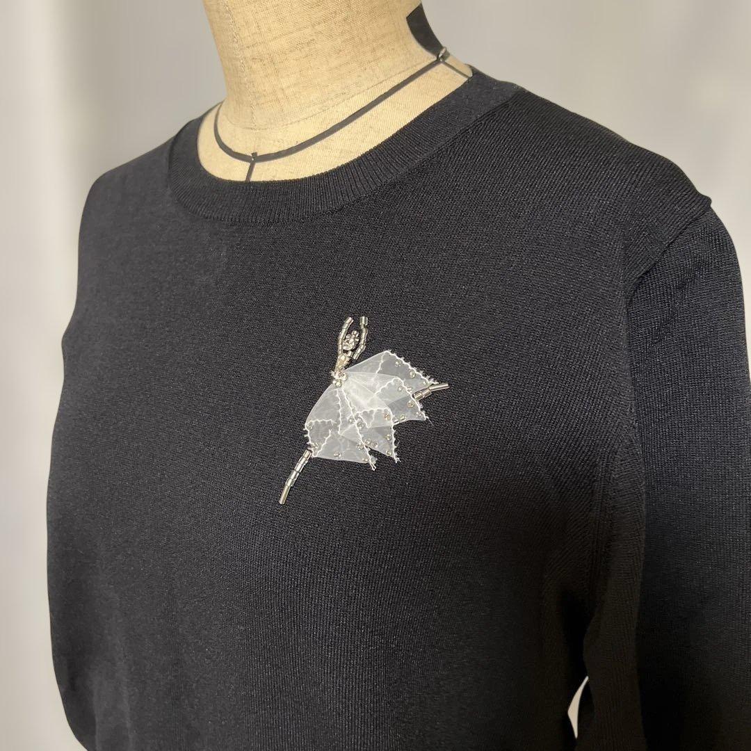 STRAWBERRY FIELDS 【新品】バレリーナモチーフ五分丈ニット