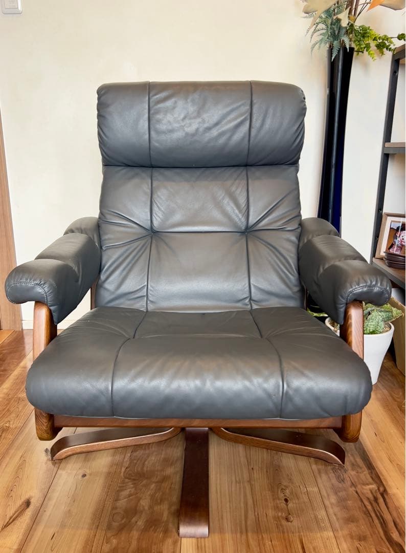 mama様限定◆富士ファニチアFUJI FURNITURE 本革チェア単品