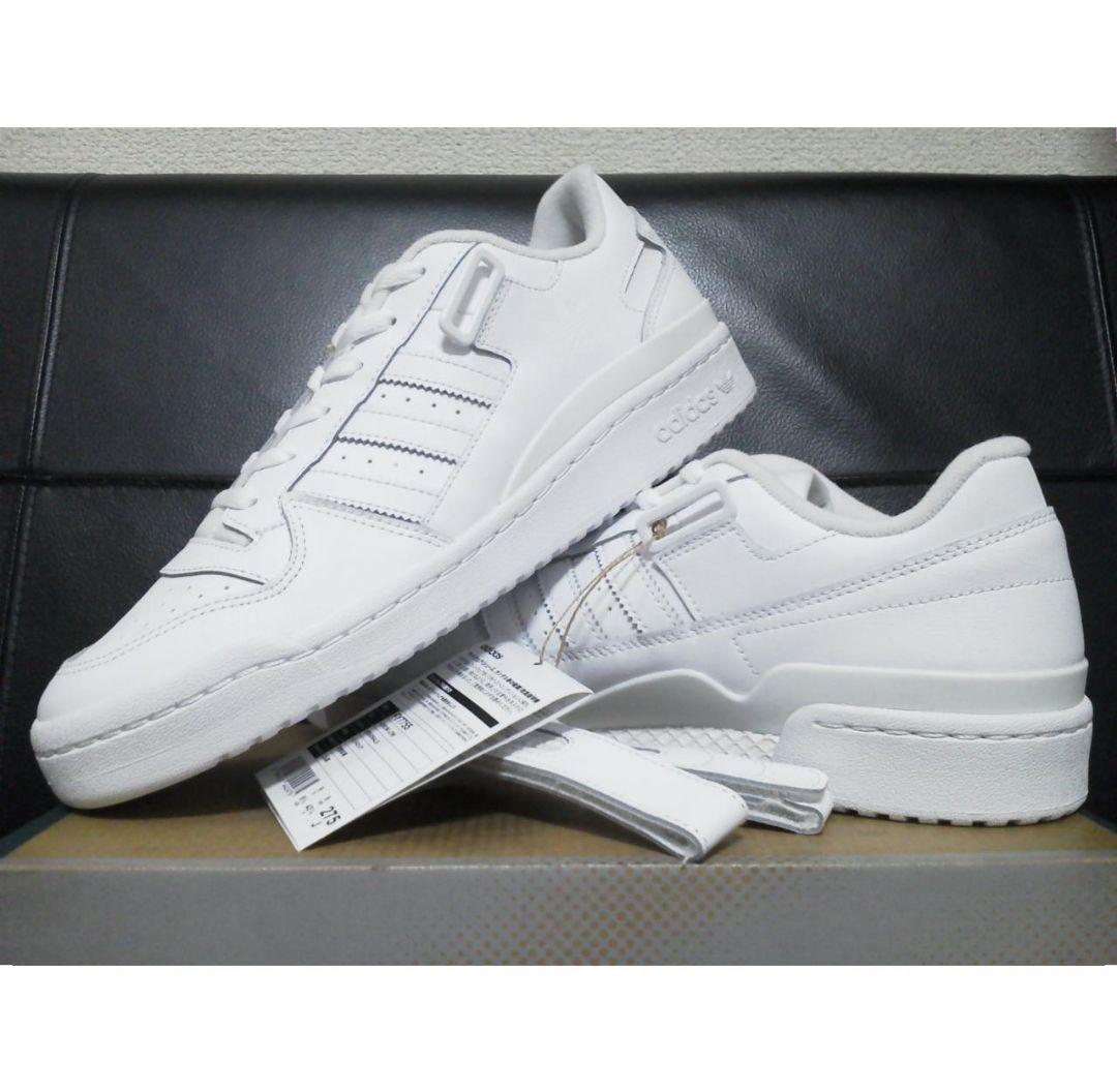 【新品】アディダス フォーラム ロー 白 27.5cm 本革 天然皮革 レザー