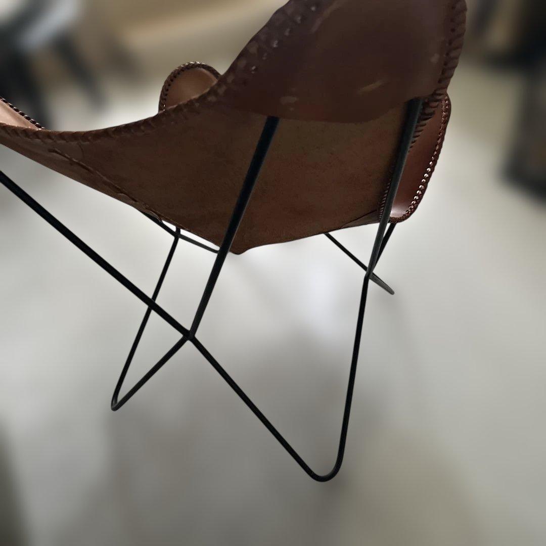 本革 バタフライチェア ブラウン