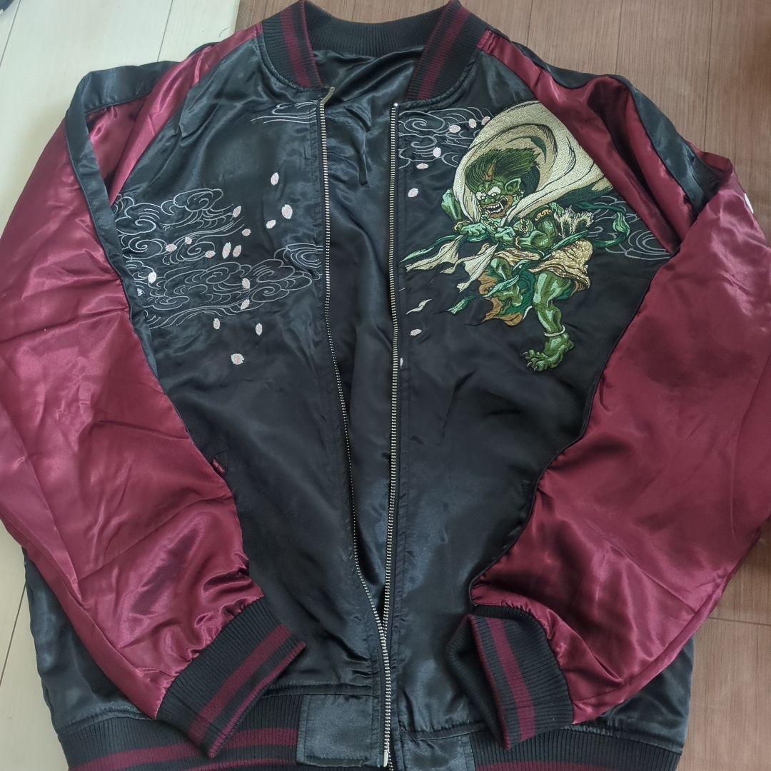 和風刺繍スカジャン　絡繰魂