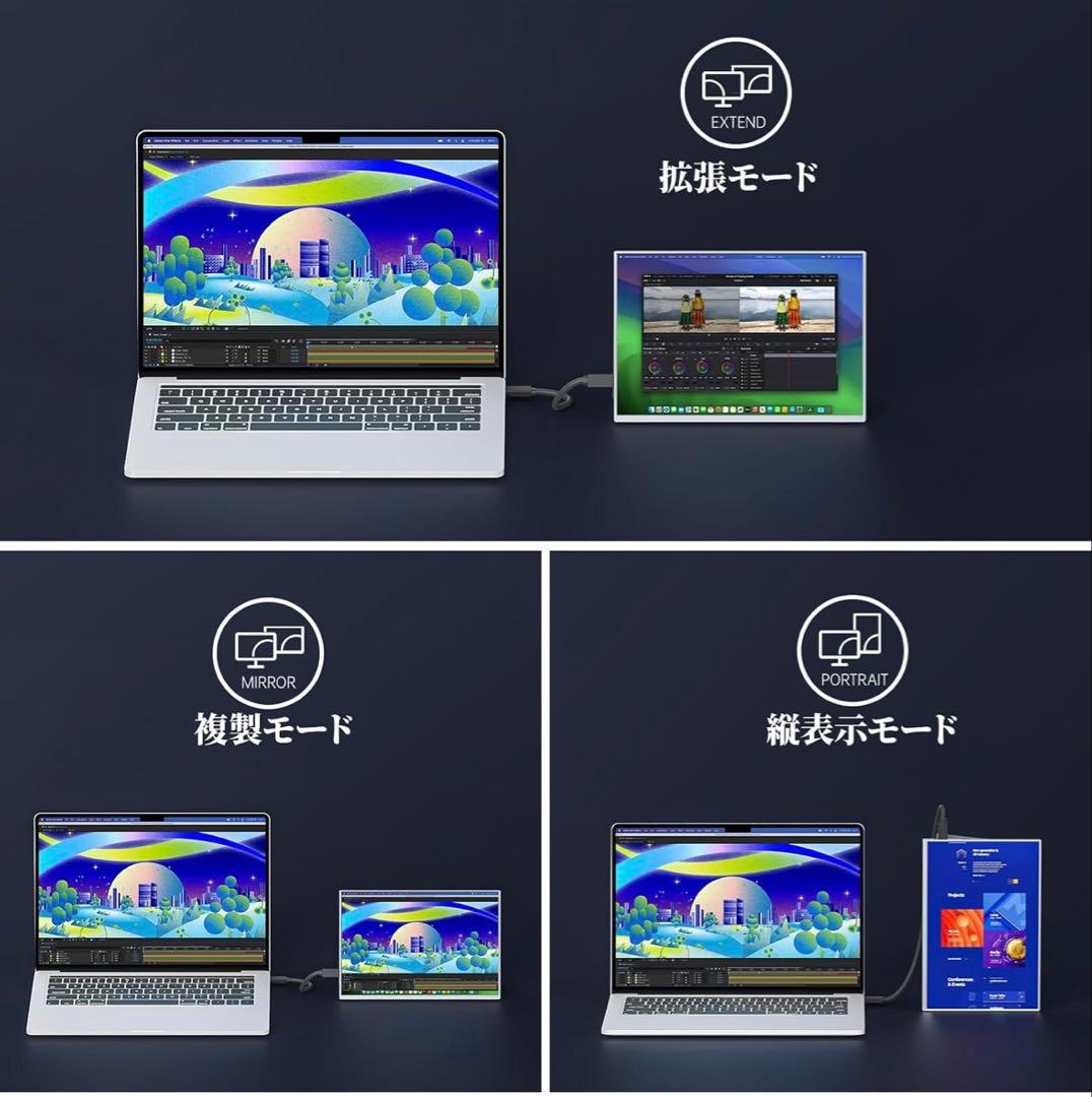 10.5インチ ポータブルモニター/モバイルモニター