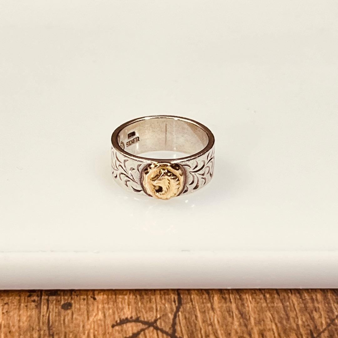 TADY&KING アラベスク平打ちリングGPウルフ 15号 指輪 k18