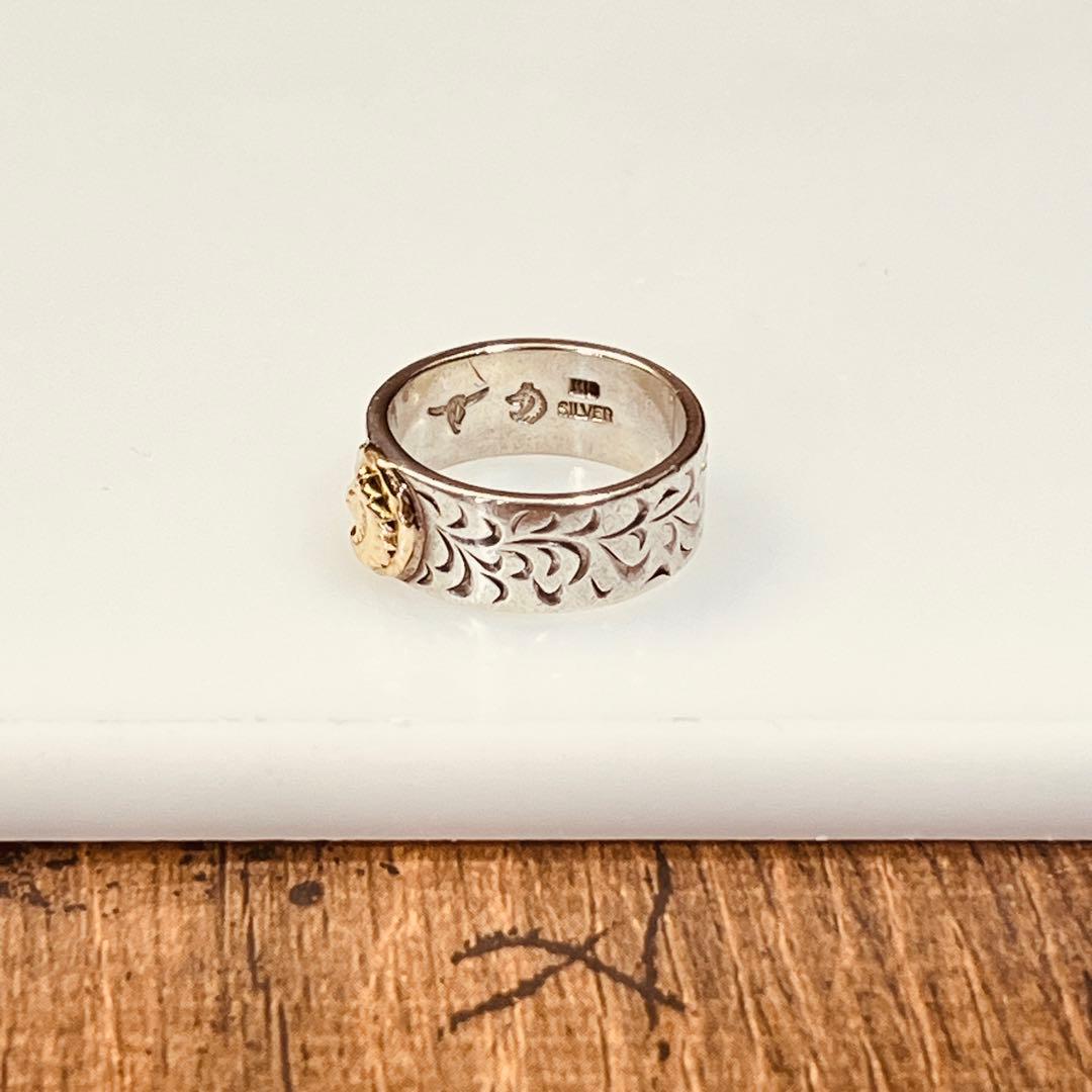 TADY&KING アラベスク平打ちリングGPウルフ 15号 指輪 k18