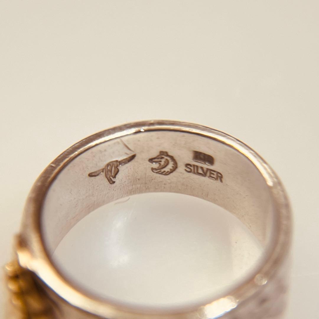 TADY&KING アラベスク平打ちリングGPウルフ 15号 指輪 k18