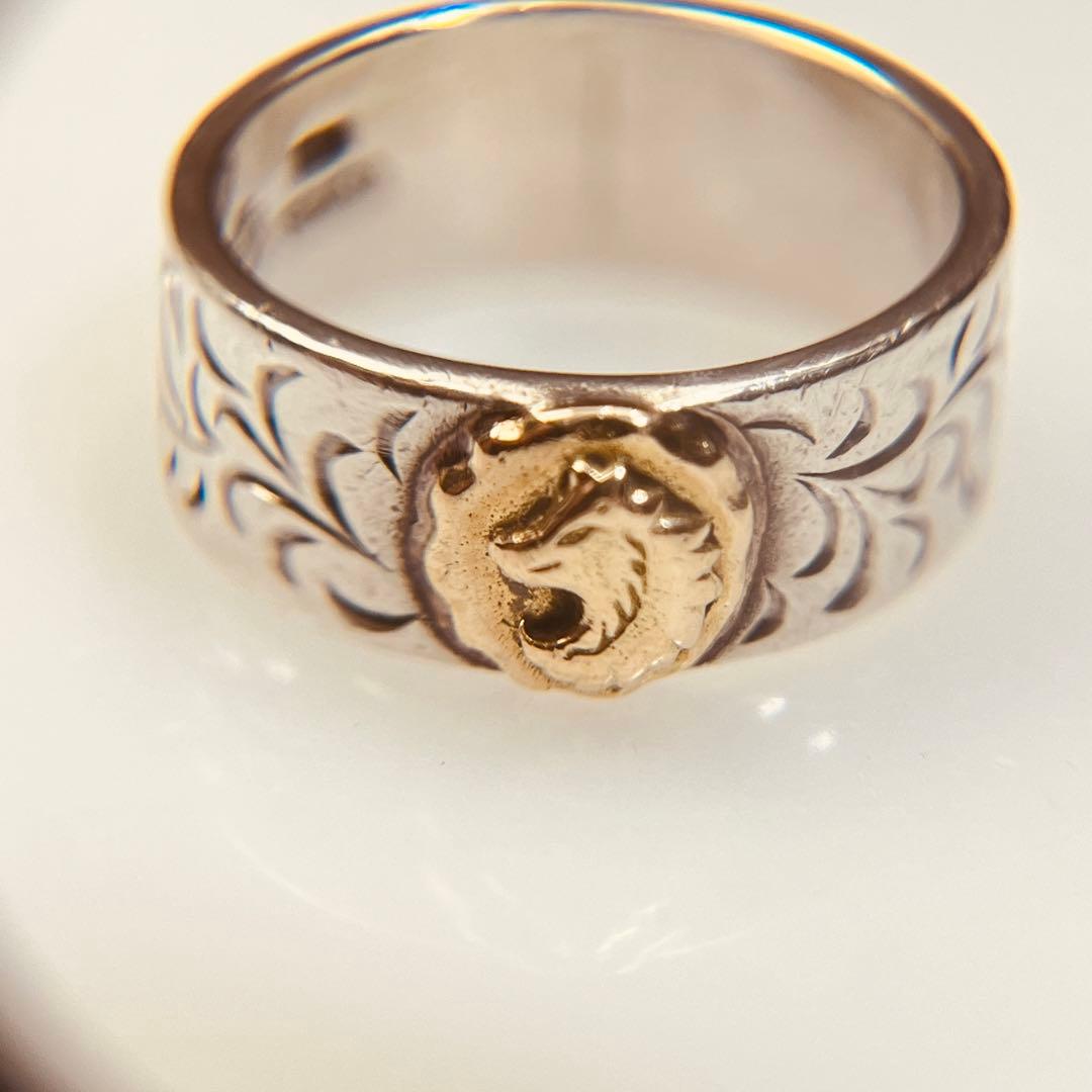 TADY&KING アラベスク平打ちリングGPウルフ 15号 指輪 k18