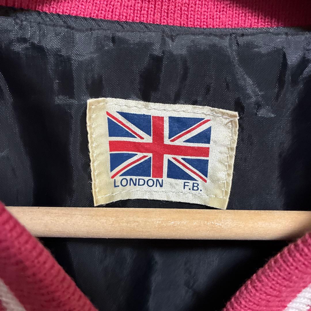 London F.B. 鷲刺繍 赤 スカジャン