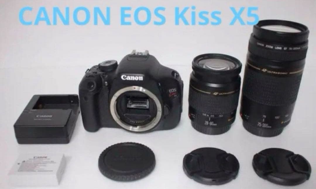 インスタ、SNS/自撮り/Canon kiss X5ダブルレンズセット