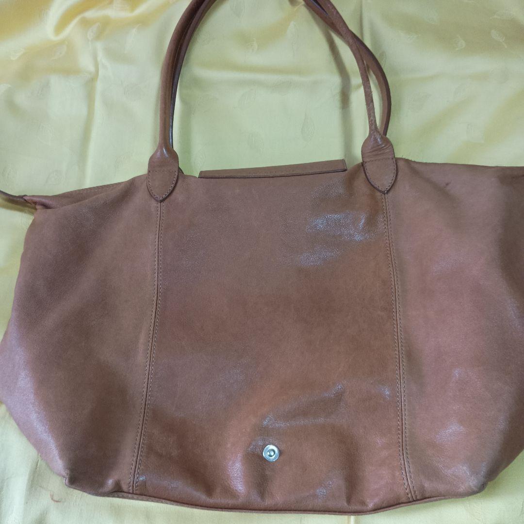 ロンシャン　革　ベージュ　バック　肩掛け　フランス製