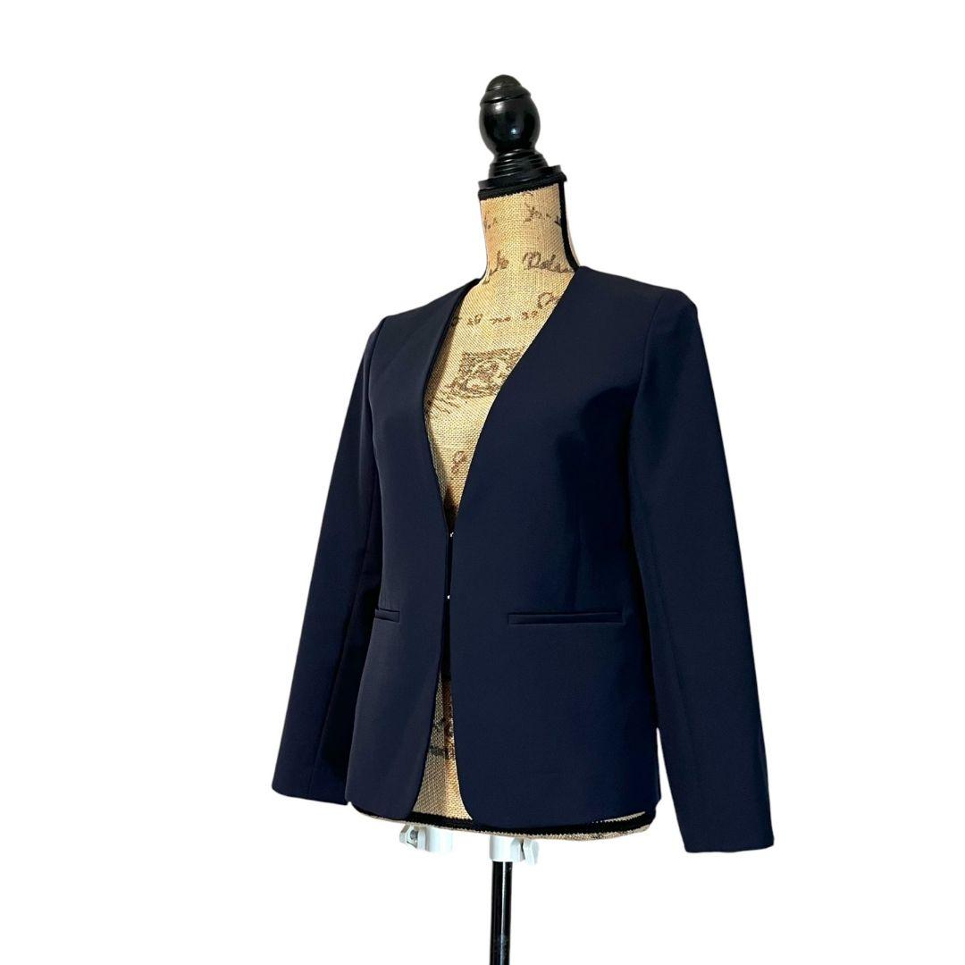 【美品】NATURAL BEAUTY BASIC ノーカラースーツセットアップ