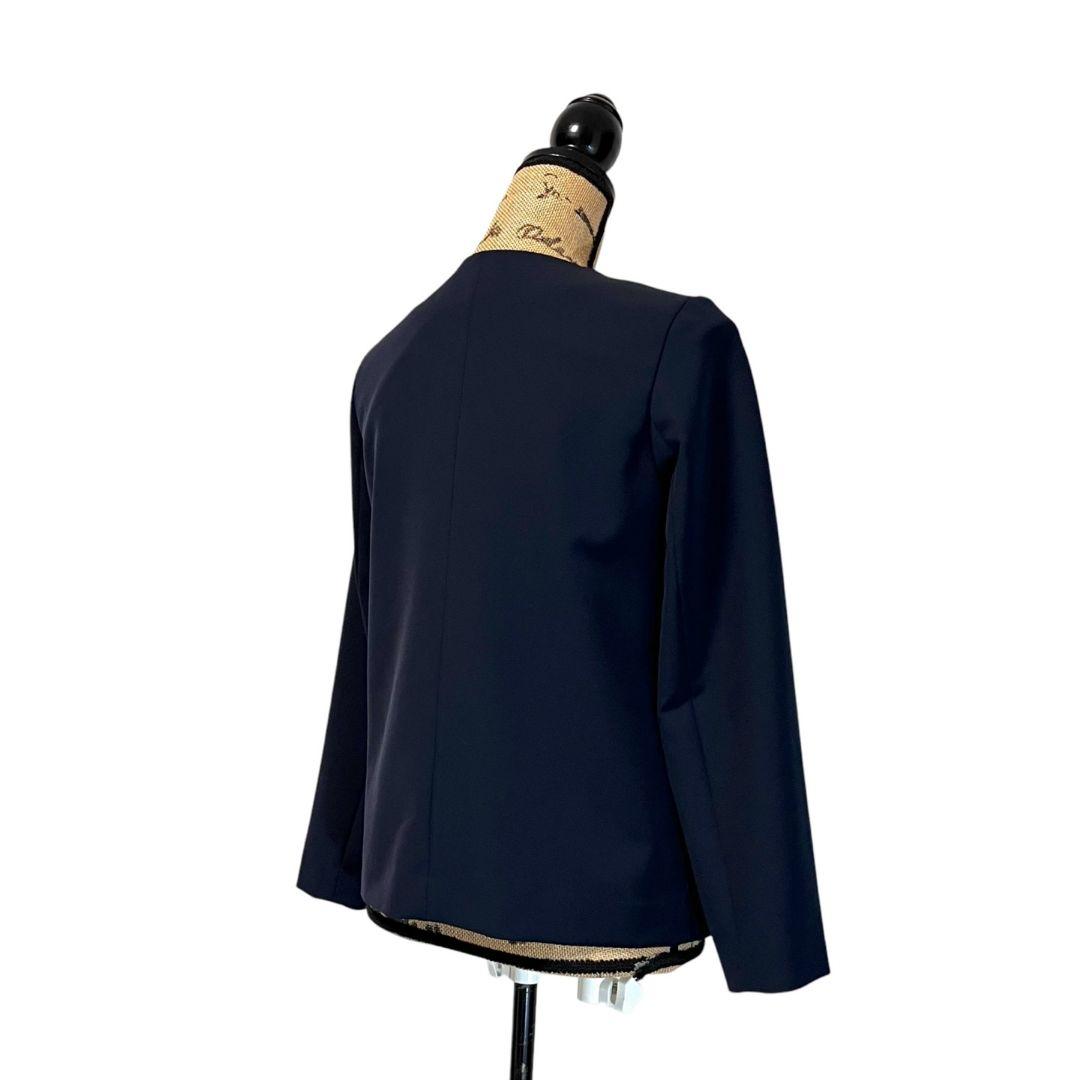 【美品】NATURAL BEAUTY BASIC ノーカラースーツセットアップ