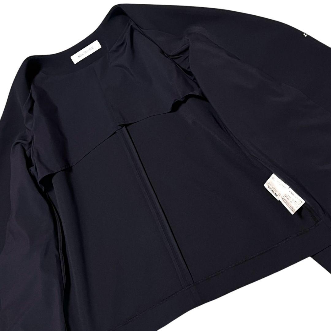 【美品】NATURAL BEAUTY BASIC ノーカラースーツセットアップ