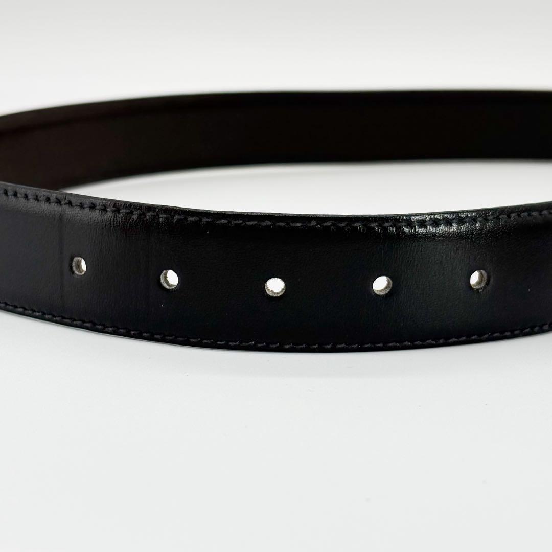 ♡美品♡ セリーヌ CELINE トリオンフ レザーベルト ブラック ゴールド