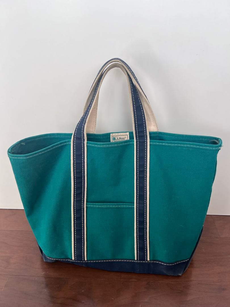 ぱ*ん様 L.L.BEAN GREEN×NAVY DELUXE TOTE