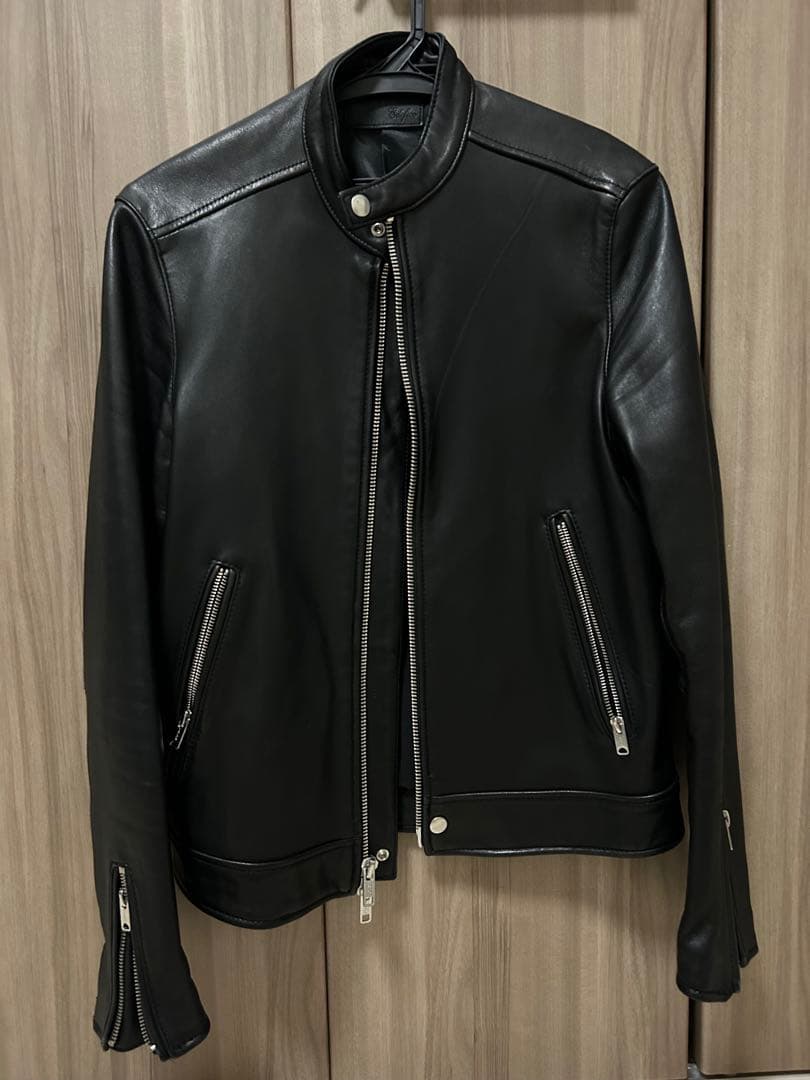 ÉDIFICE ブラックレザーライダースジャケット L