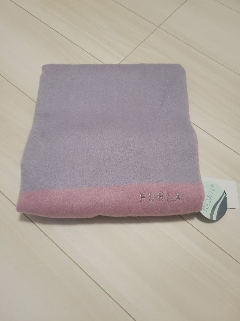 FURLA 洗えるカシミヤ マフラー ピンク系 フルラ 新品 カシミヤ100%
