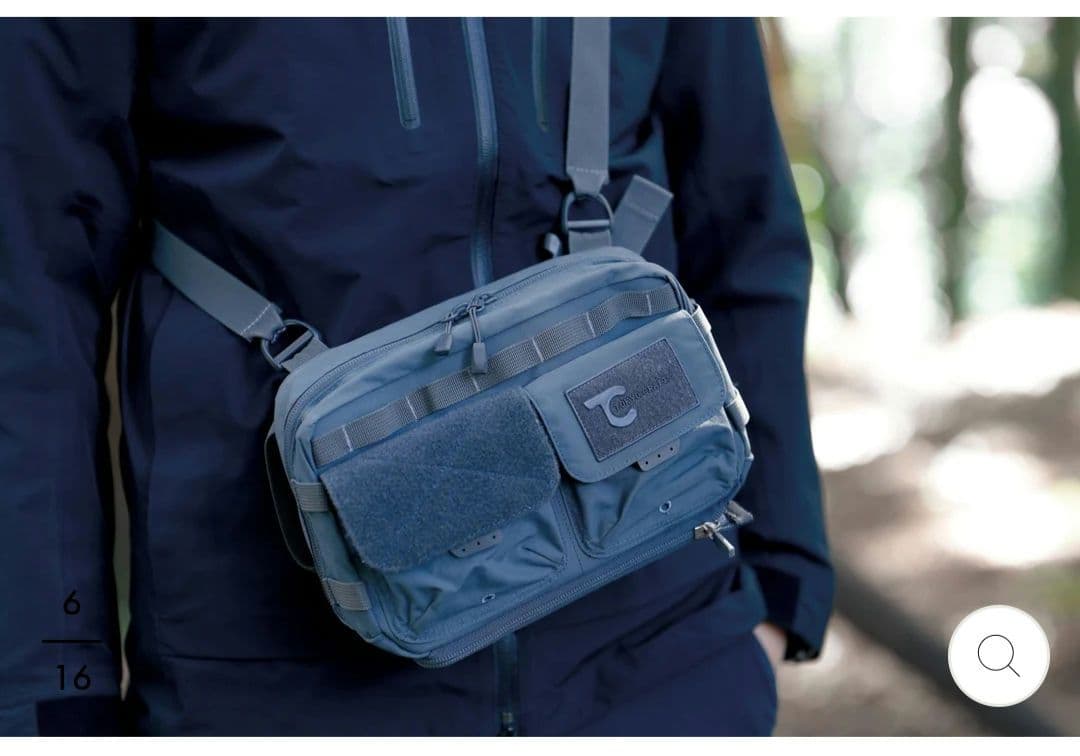 TOKYOCRAFTS スタンダードチェストバッグ ブルーグレー