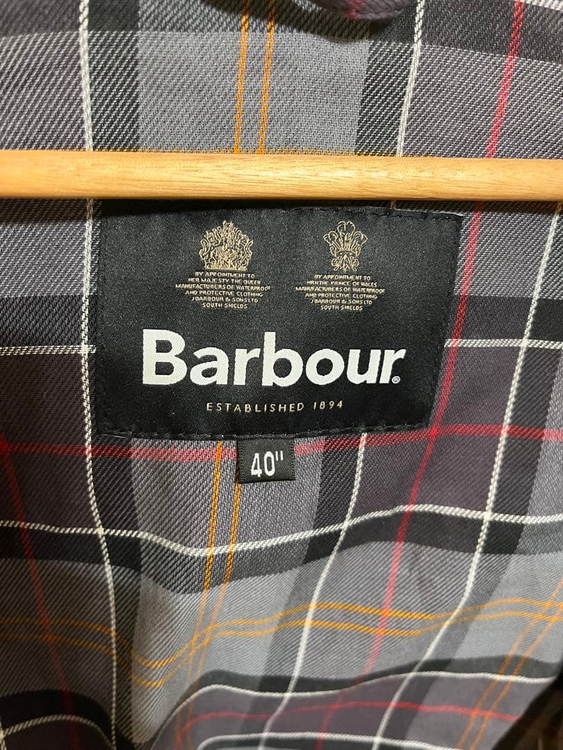 美品　Barbour トランスポート ブラック サイズ40 WAX JACKET