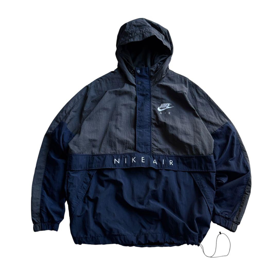 ナイキ　ナイロンジャケット アノラックパーカ ストリート系 ネイビー ダンサー