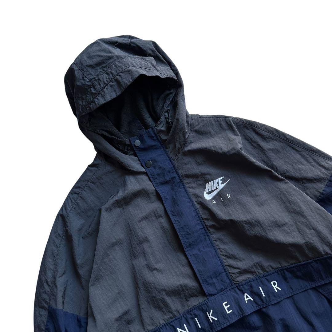 ナイキ　ナイロンジャケット アノラックパーカ ストリート系 ネイビー ダンサー