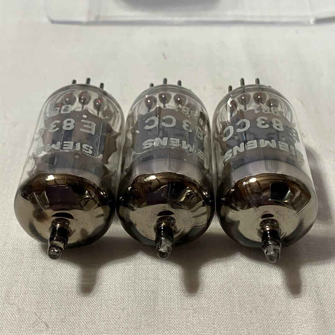 SIEMENS E83CC NOS×3 + ECC83 1本 真空管セット