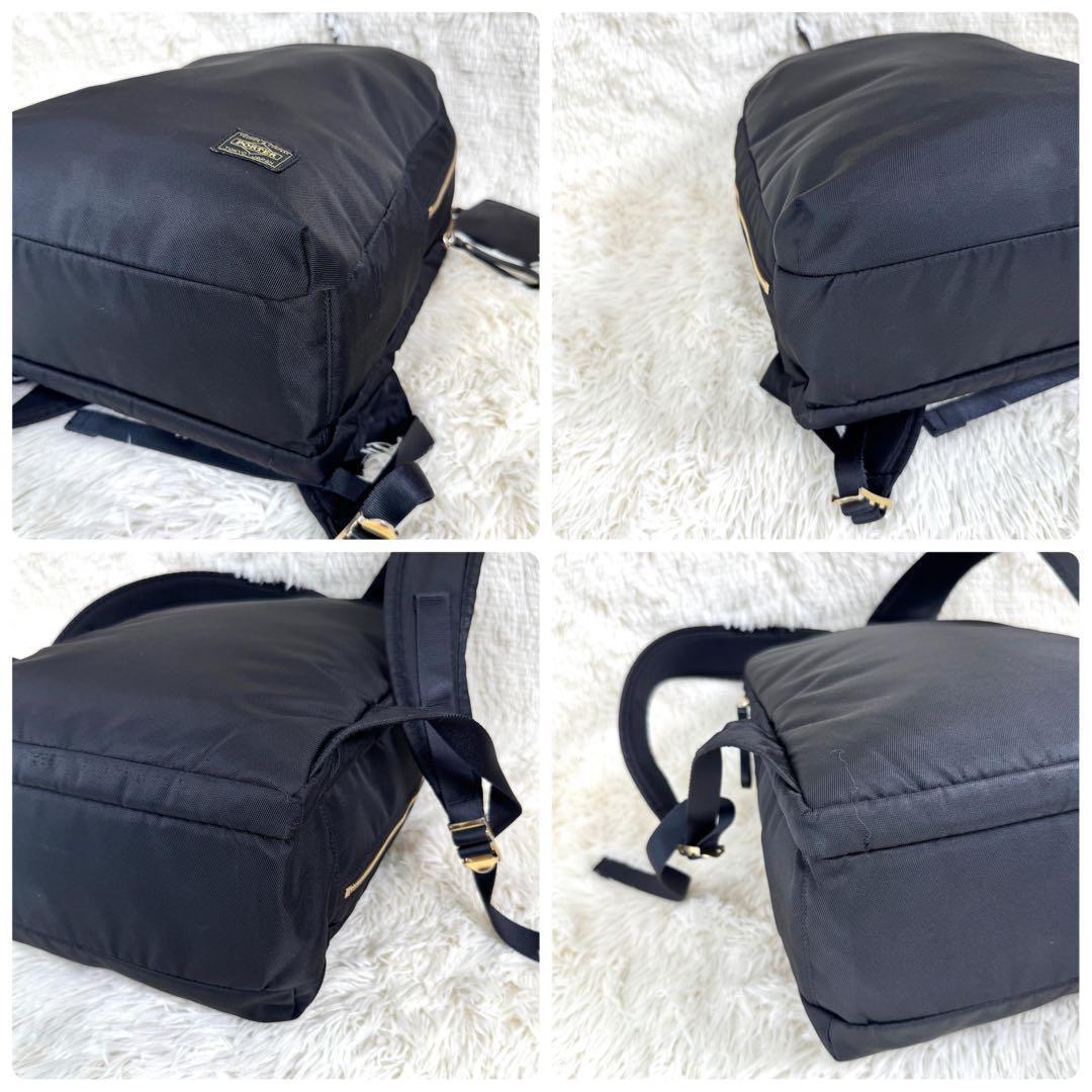 PORTER GIRL ポーターガール シア リュック ブラック 2層式 黒