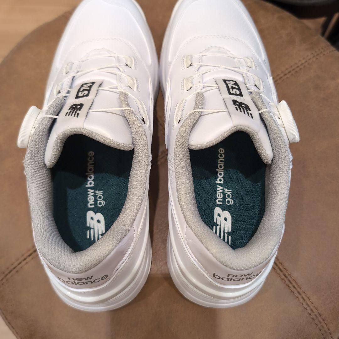 ま*め様 【新品】new balance ニューバランス シューズ 574 ホワ