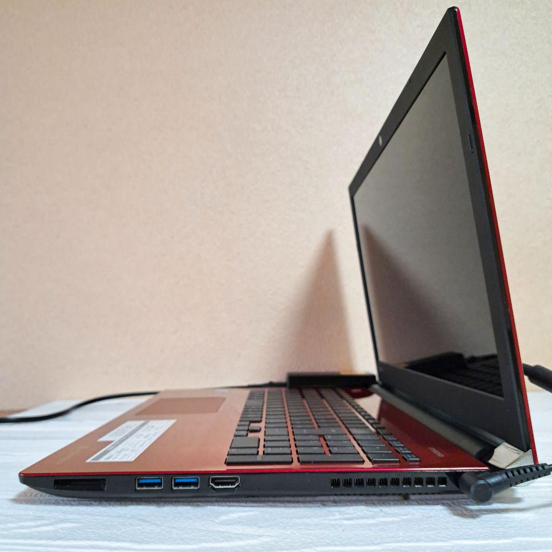 東芝 dynabook ノートパソコン PC レッド SSD オフィス 薄型