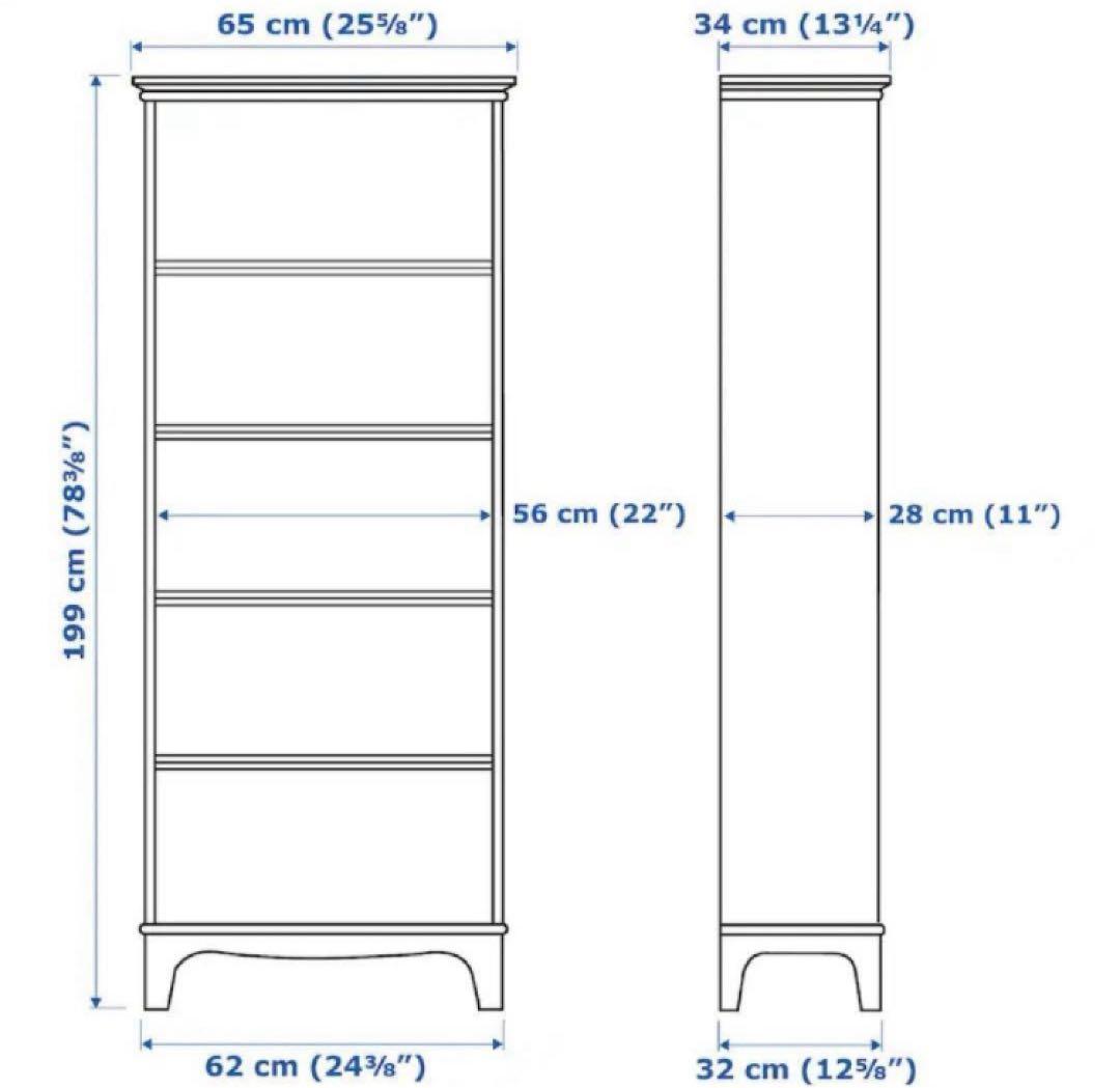 IKEA イケア　LOMMARP ロマルプ 本棚 4段 アイボリー