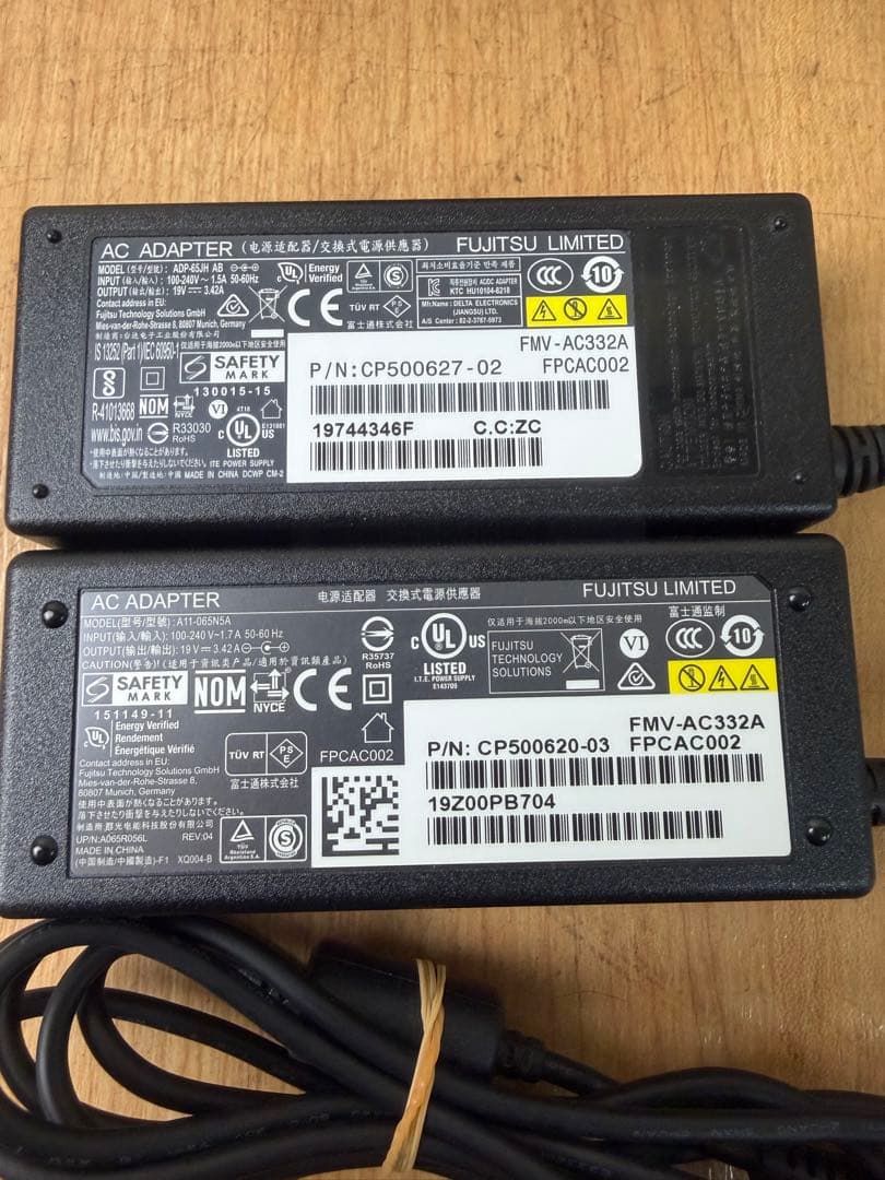 【50個】Fujitsu 純正AC 19v 3.42A FMV-AC332A