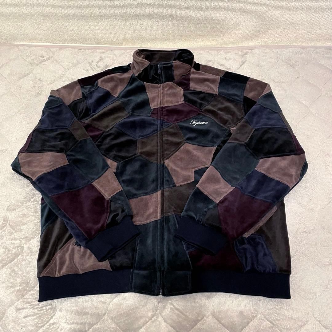ジャケット・アウター Supreme Patchwork Velour Track Jacket