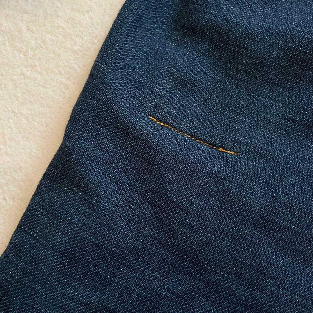 45R インディゴネルの908イージーシャツ　ゴートンくん　カンガルーポケット