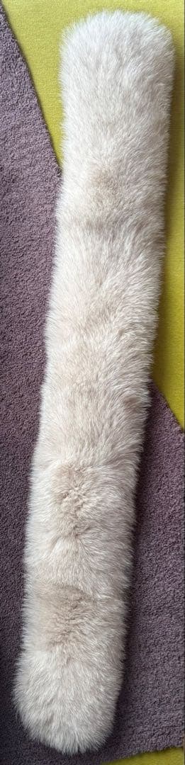 ［未使用］タイオンエクストラ クルーネックダウン 裾ファーセット 白S 翁安芸