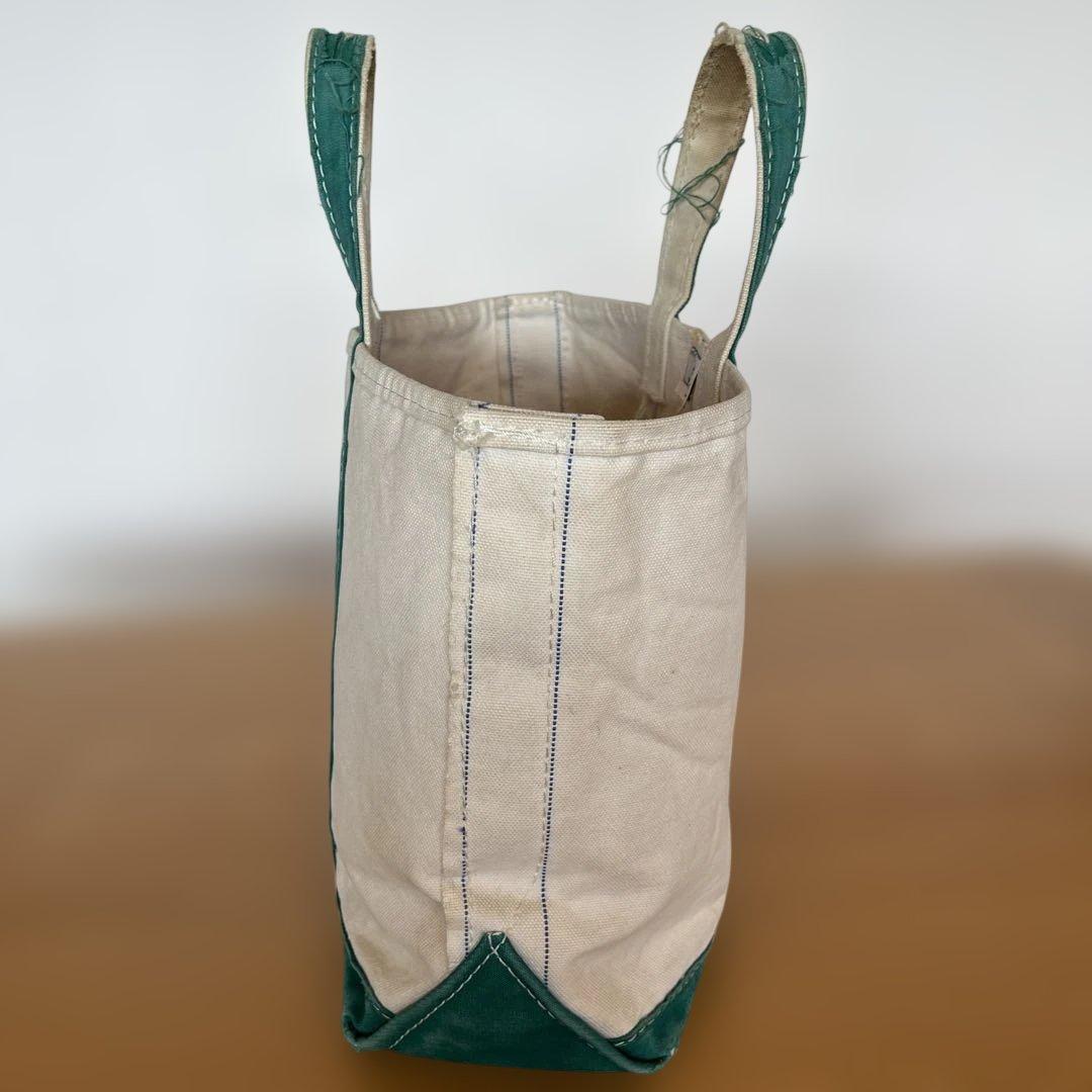 80s 2色タグ エルエルビーン トート グリーン ガイドライン　llbean