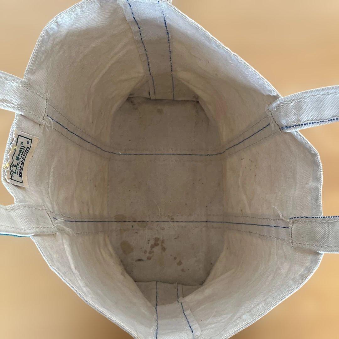 80s 2色タグ エルエルビーン トート グリーン ガイドライン　llbean