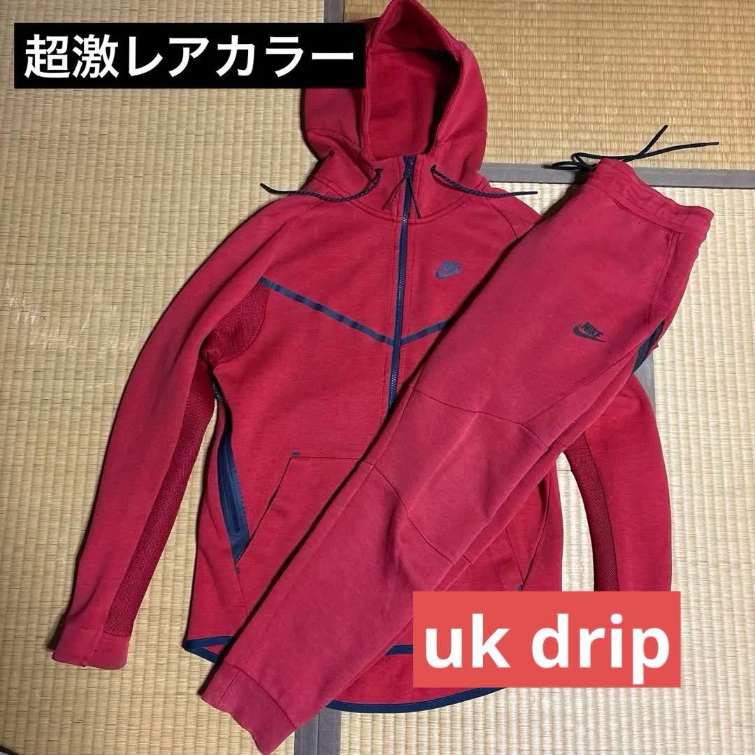 廃盤・超激レアNIKEテックフリースセットアップ赤 Mサイズ即購入可能！！